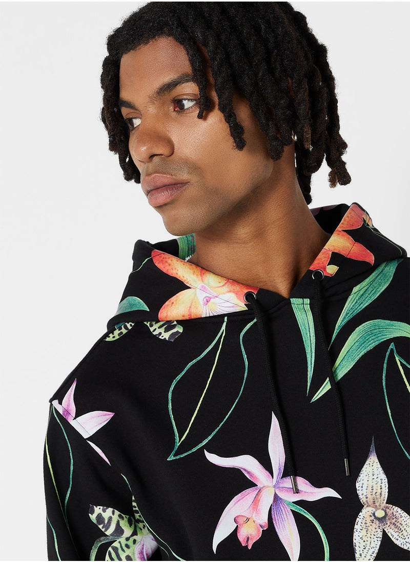 The Hundreds - Ginsburg Floral Relaxed Fit Hoodie - Image 1