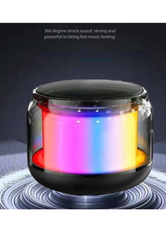ماركة غير محددة Upgraded Bluetooth Speaker with IPX5 Waterproof, Stereo Sound,  Portable Wireless Speaker for iPhone, Samsung and More  - Image 3
