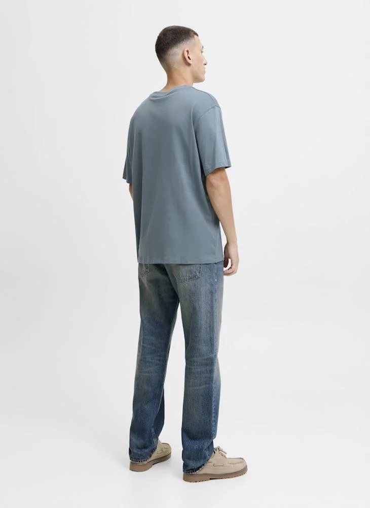 JACK & JONES Text Print Regular Fit T-Shirt