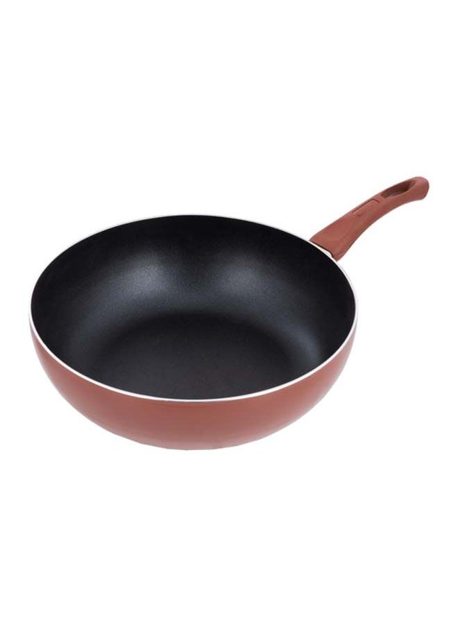 Alsaif Vetro Wok Pan Non Stick  32Cm  Wine Red K79704/2/32  - Image 1