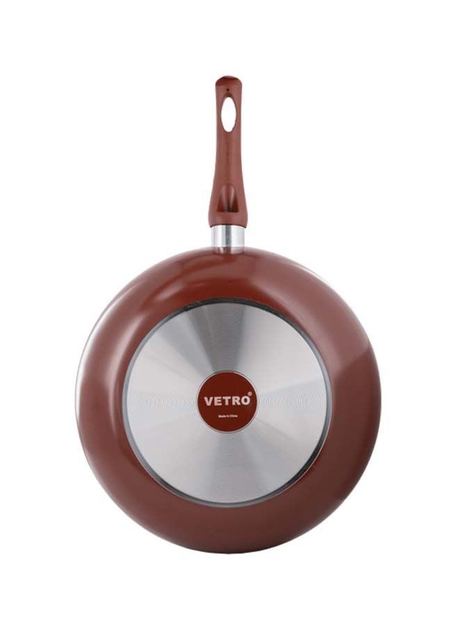 Alsaif Vetro Wok Pan Non Stick  32Cm  Wine Red K79704/2/32  - Image 4