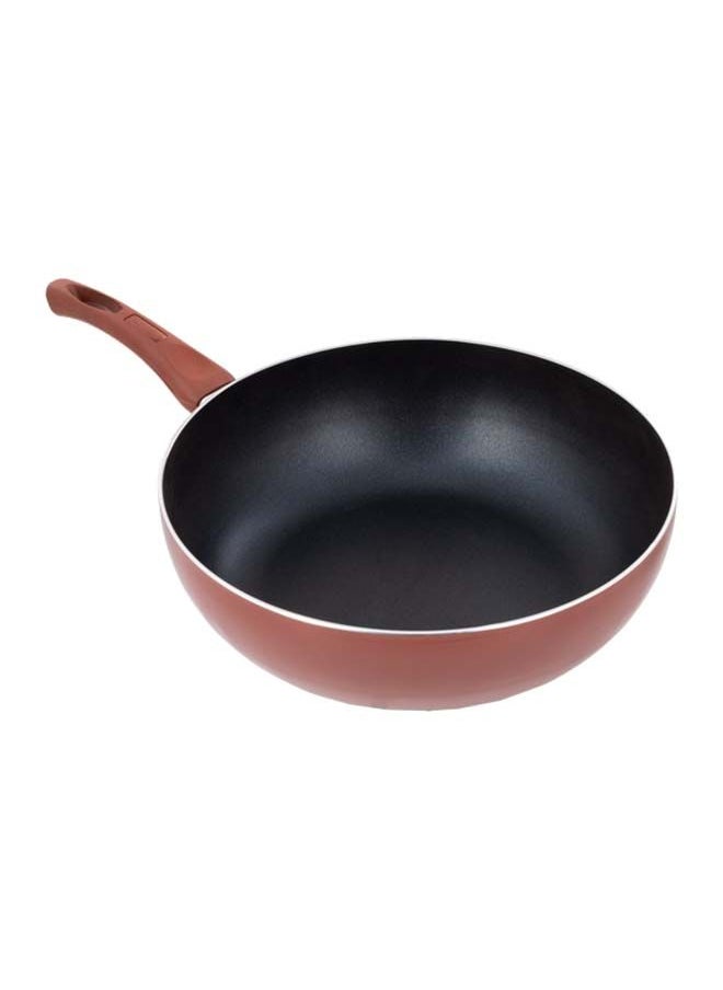 Alsaif Vetro Wok Pan Non Stick  32Cm  Wine Red K79704/2/32  - Image 2