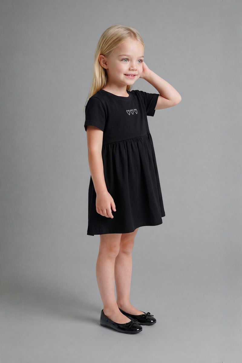 DeFacto Black BabyGirl Baby Girl Patterned Dress Casual - Image 3