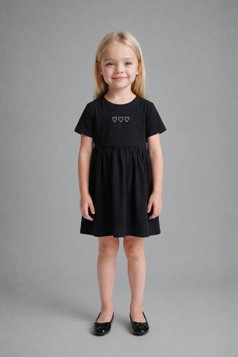 DeFacto Black BabyGirl Baby Girl Patterned Dress Casual - Image 2