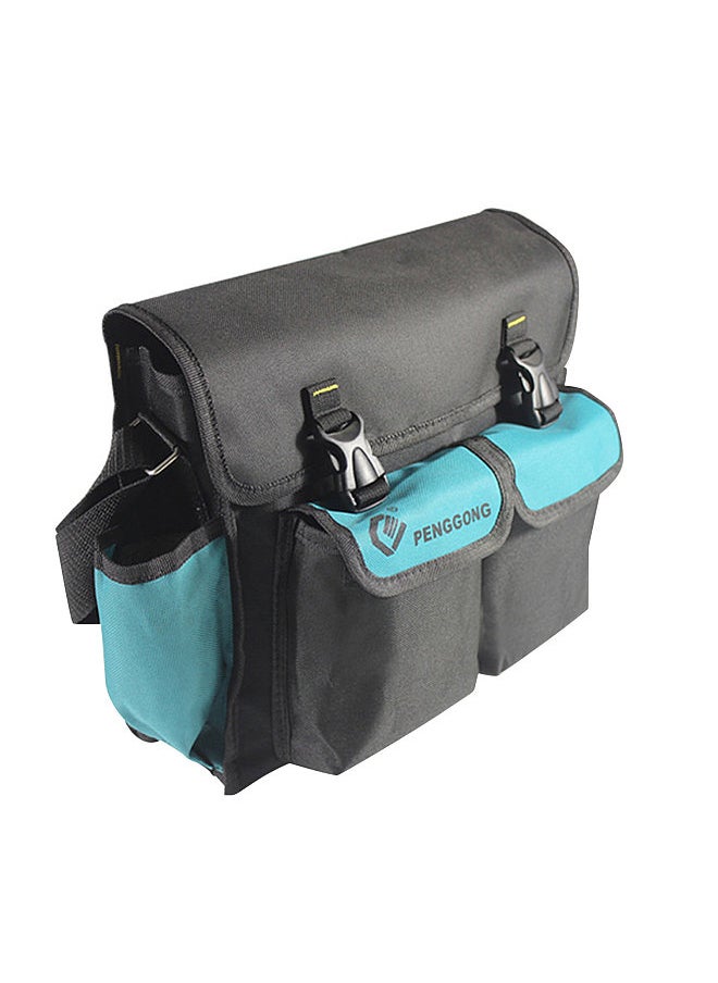 Generic 081 Multifunctional Tool Storage Bag One-shoulder Bag Oxford Cloth Waterproof and Wear-resistant Toolkit Electrician's Toolkit  - Image 1