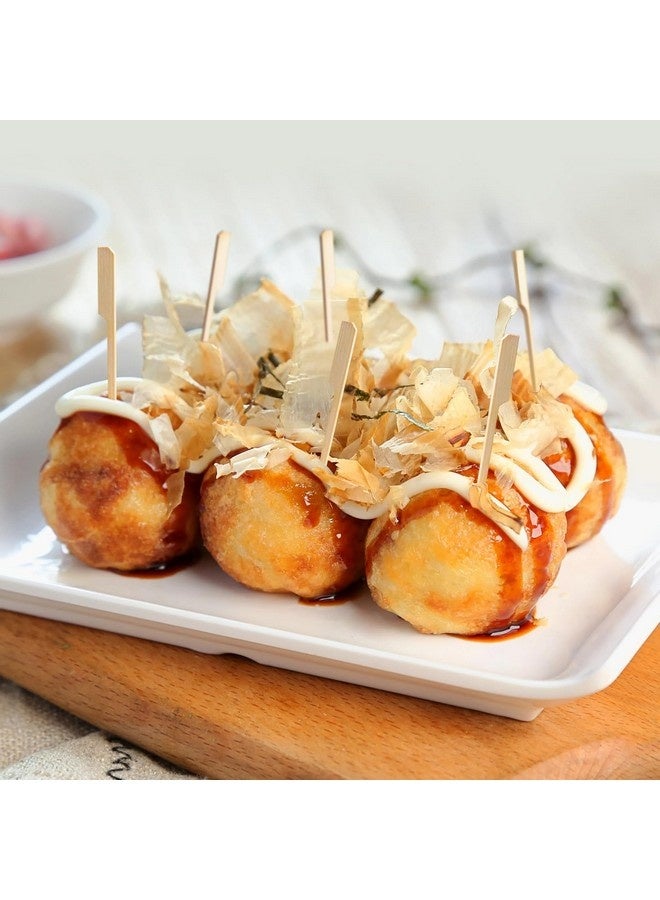 Beauenty 200 PCS Bamboo Skewers for Appetizers, 12cm Toothpicks, Picks for Drinks, Fruit Kababs, Sausage, Barbecue Snacks, Natural Wooden Paddle Skewer Mini Food Sticks, Charcuterie Accessories - Image 4