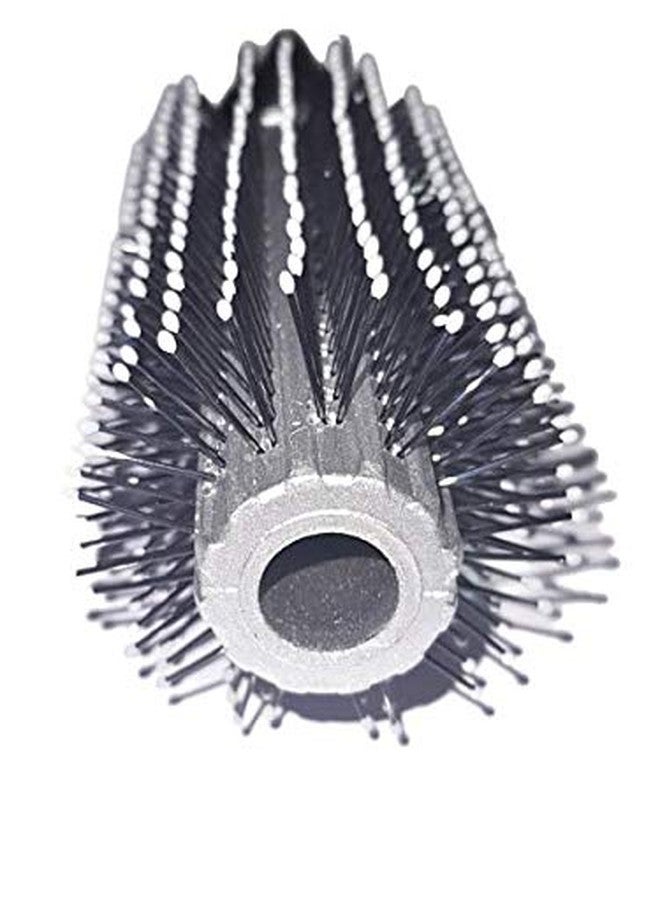 Tiamo Round Plastic Hairbrush set blue, brown and silver for self grooming - Image 5