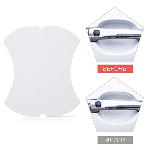 Kelenate® (4 Pcs) Car Door Handle Cup Protector Car Door Handle Scratch Protectors for Vehicles Transparent Door Handle Paint Scratch Protection Protective Film Compatible with Innova Crysta - Image 4