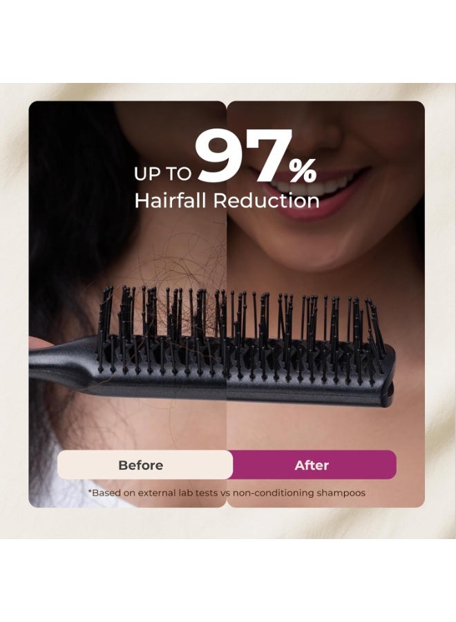 طبيعي بلسم ناتشورالي لمنع تساقط الشعر بالبصل الأحمر والبهرينغراج | بلسم خالٍ من الكبريتات والبارابين للنساء والرجال | يُروّض الشعر الجاف والمجعد | يُغذي الشعر ويُفكّ تشابكه ويُقوّيه | 180 مل - Image 2