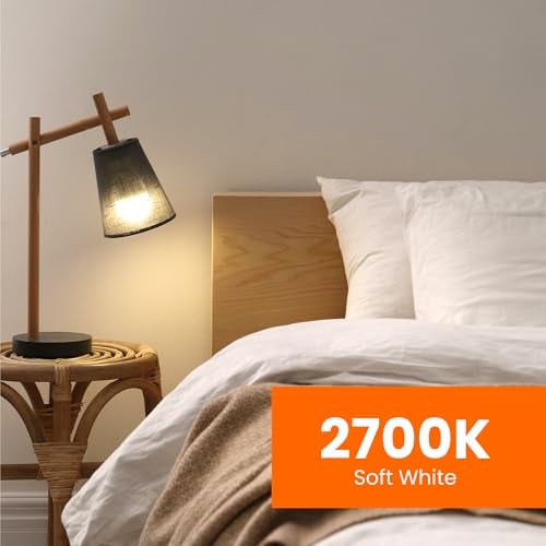 Feit Electric A19 LED Light Bulbs, 40W Equivalent, Non Dimmable, 450 Lumens, E26 Standard Base, 2700k Soft White, 80 CRI, 10 Year Lifetime, Energy Efficient, 4 Pack, A450/827/10KLED/4 - Image 5