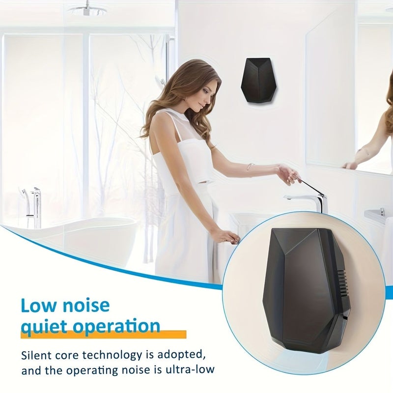 Sensor Hand Dryer Fully Automatic Commercial Grey 1000W 110V Compact Warm Air Dryer For Bathroom Hotel Guesthouse Homestay - Image 4