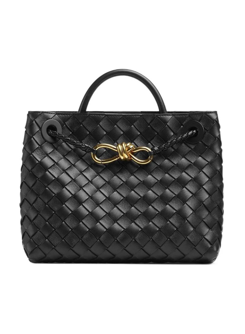 BOTTEGA VENETA Andiamo Top handle bag leather bag with signature knot detail and sliding cross-body strap. - Image 1