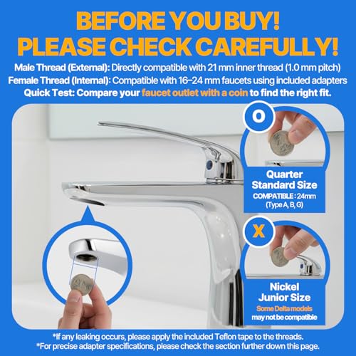 Atojet Cleansing Washbasin Faucet Filter Inspired By Korea's Beauty Culture - Pure Carbon Filters for Bathroom & Kitchen Water (1 Year Supply) (AJ8310C-SET-1YR) - Image 3