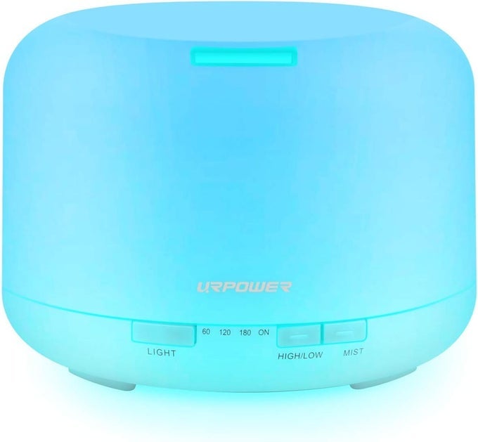 UPGRADED 500ML ESSENTIAL OIL DIFFUSER HUMIDIFIERS ULTRASONIC AROMATHERAPY DIFFUSERS WITH 4 TIMER SETTINGS AND WATERLESS AUTO SHUT-OFF FOR HOME OFFICE LIVING ROOM YOGA SPA