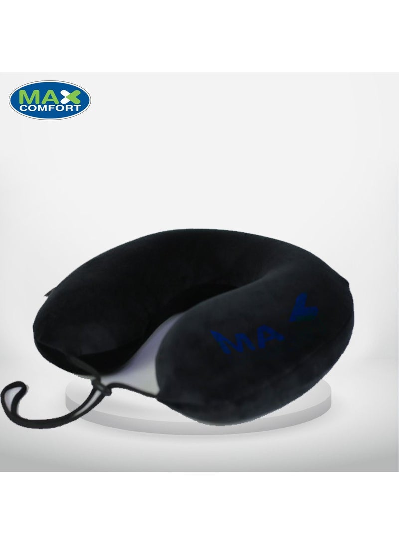 Max Comfort Memory Foam Travel Neck Pillow for Long Travel - Image 2