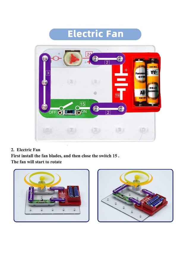 Circuit Experiment Science Kit, Educational STEM Kit, Electric Circuit Kits for Children, W39 Beginner Circuit Kits for Boys and Girls