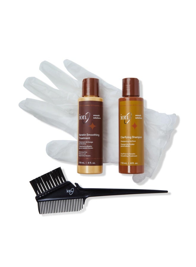 ION مجموعة علاج الكيراتين الأيوني، علاج خالي من الفورمالديهايد، يغذي الشعر بعمق، رائع لجميع أنواع الشعر - Image 2