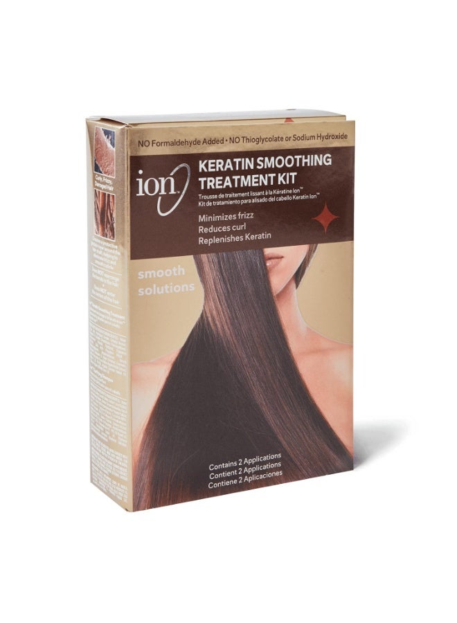 ION مجموعة علاج الكيراتين الأيوني، علاج خالي من الفورمالديهايد، يغذي الشعر بعمق، رائع لجميع أنواع الشعر - Image 5