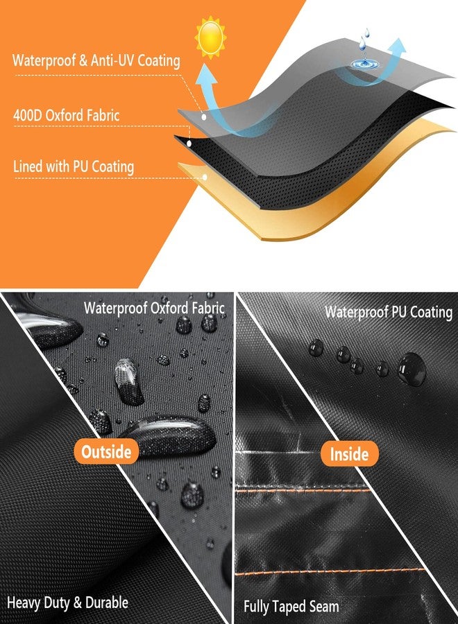 Roasivi Mobility Scooter Storage Cover 49"L x 23"W x 41"H Black Mobility Scooter Cover Waterproof Outdoor Fully Enclosed with Reflective Strips Suitable for Indoor & Outdoor Storage and Travel - Image 4