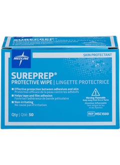 Medline Medline-MSC1500Z Wipe Protectant Skin Sureprep, 50 Count  - Image 1
