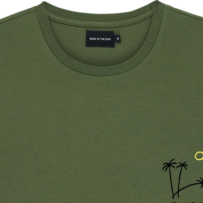 Bask in the Sun Rebel Kiwi T-Shirt 100% Organic Cotton