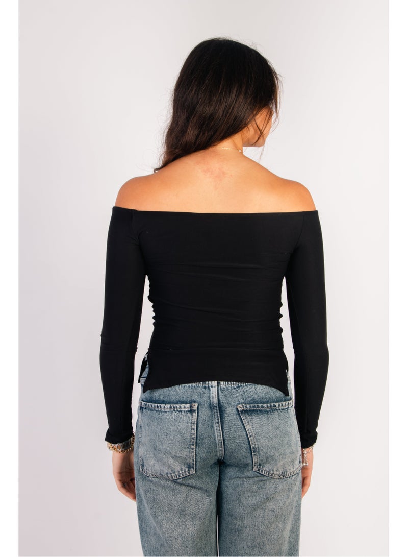 Alsace Women’S T-Shirt – Black - Image 2