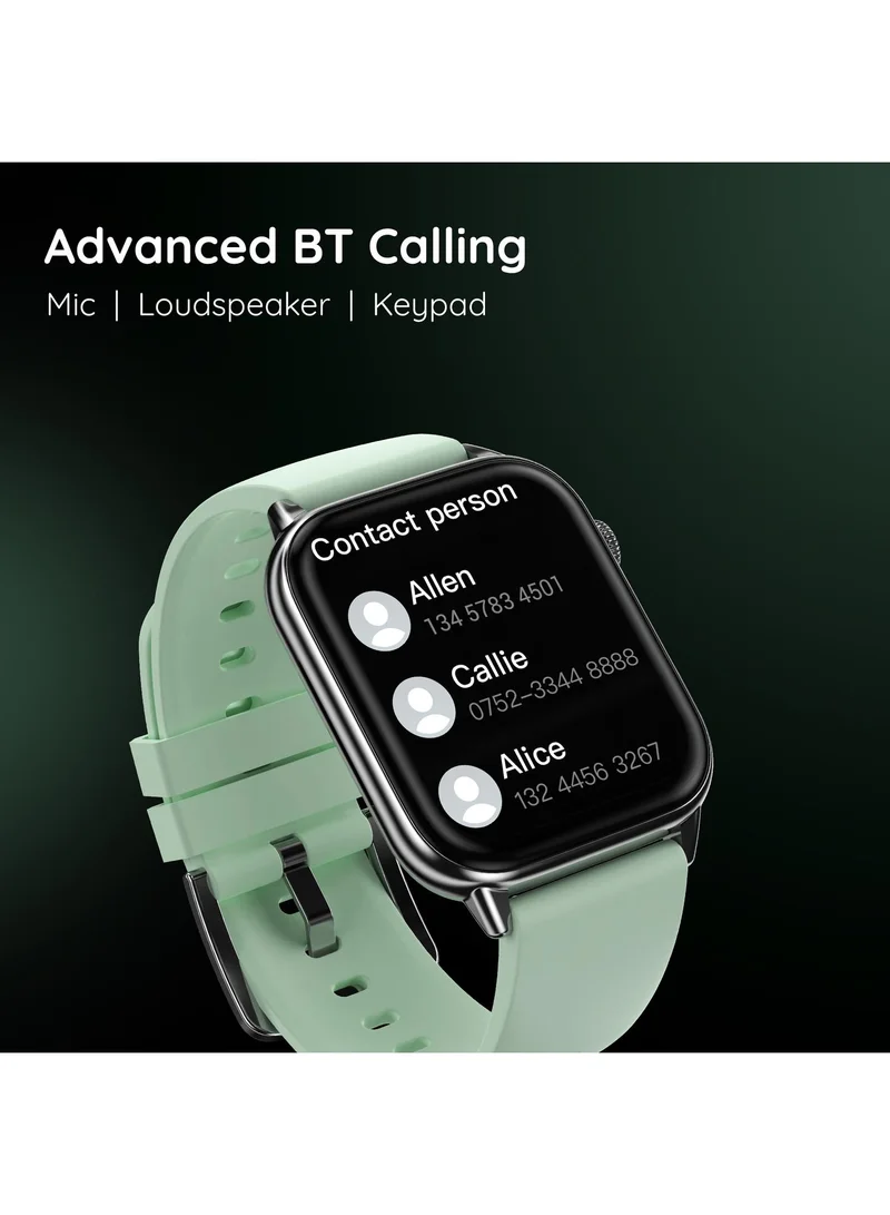 بيبل Orion Max 1.91" Smartwatch for Men and Women, High-Resolution Curved Display, Ultra-Thin Dial, Bluetooth Calling - Mint Green