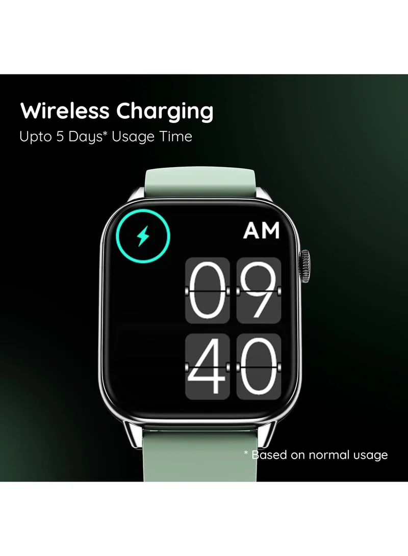 بيبل Orion Max 1.91" Smartwatch for Men and Women, High-Resolution Curved Display, Ultra-Thin Dial, Bluetooth Calling - Mint Green