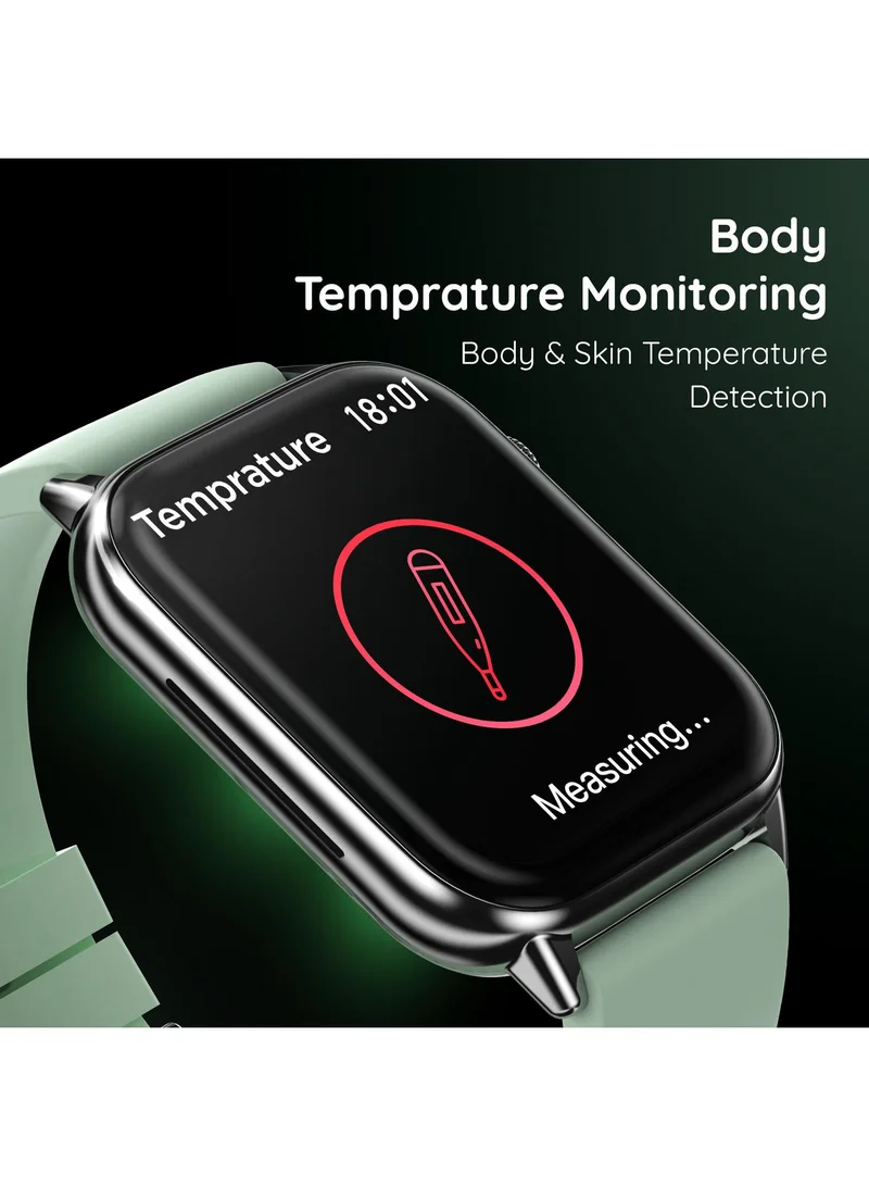 بيبل Orion Max 1.91" Smartwatch for Men and Women, High-Resolution Curved Display, Ultra-Thin Dial, Bluetooth Calling - Mint Green