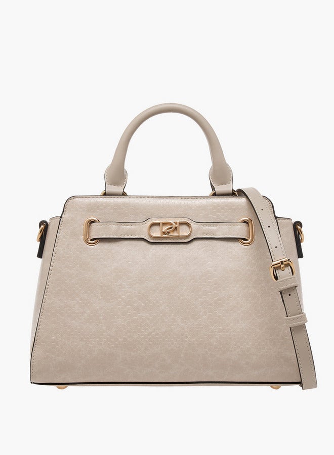 Paprika Textured Crossbody bag with Detachable Strap and Zip Closure - Image 1