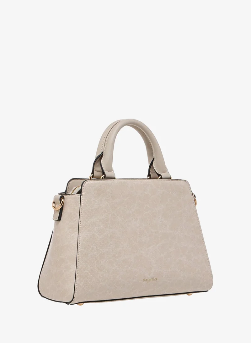 Paprika  Textured Crossbody bag with Detachable Strap and Zip Closure for Women | Best Price UAE