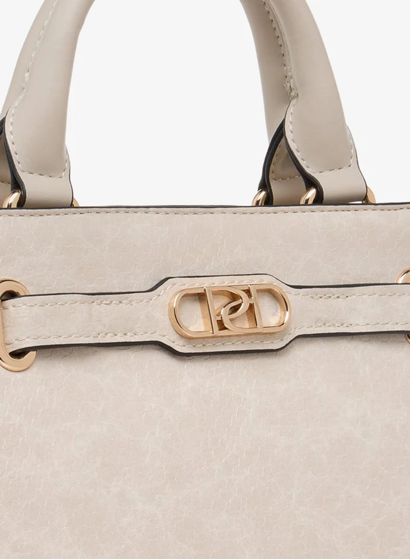 Paprika  Textured Crossbody bag with Detachable Strap and Zip Closure for Women | Best Price UAE