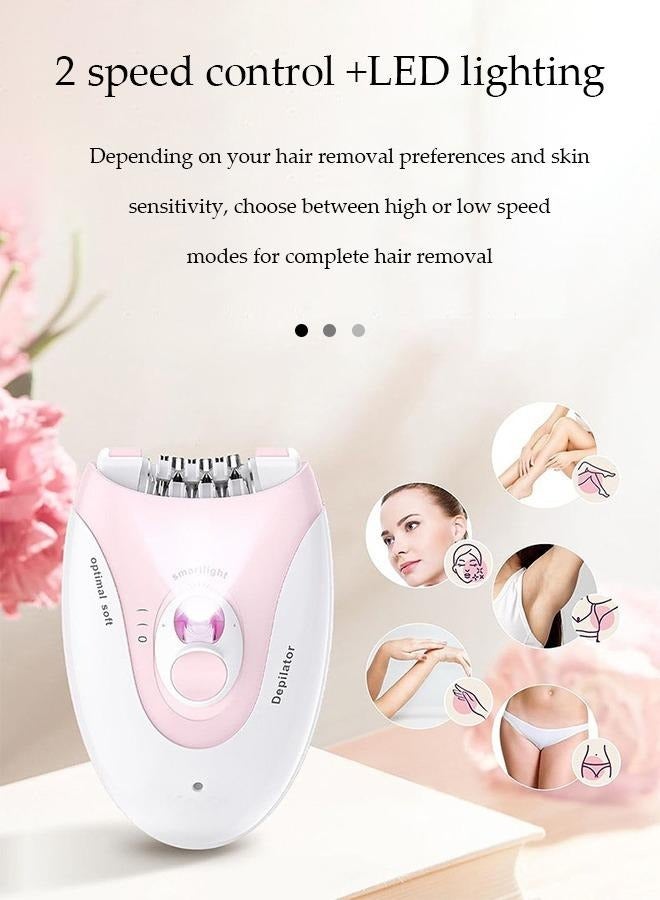 DUNISO جهاز إزالة الشعر الكهربائي لإزالة الشعر للنساء مع ضوء LED مدمج، خالي من الألم للجسم بالكامل، الوجه، الشفة العليا، خط البيكيني، الإبطين، الساقين، الذراعين، الوجه، آمن وطويل الأمد، قابل للشحن عبر USB - Image 4