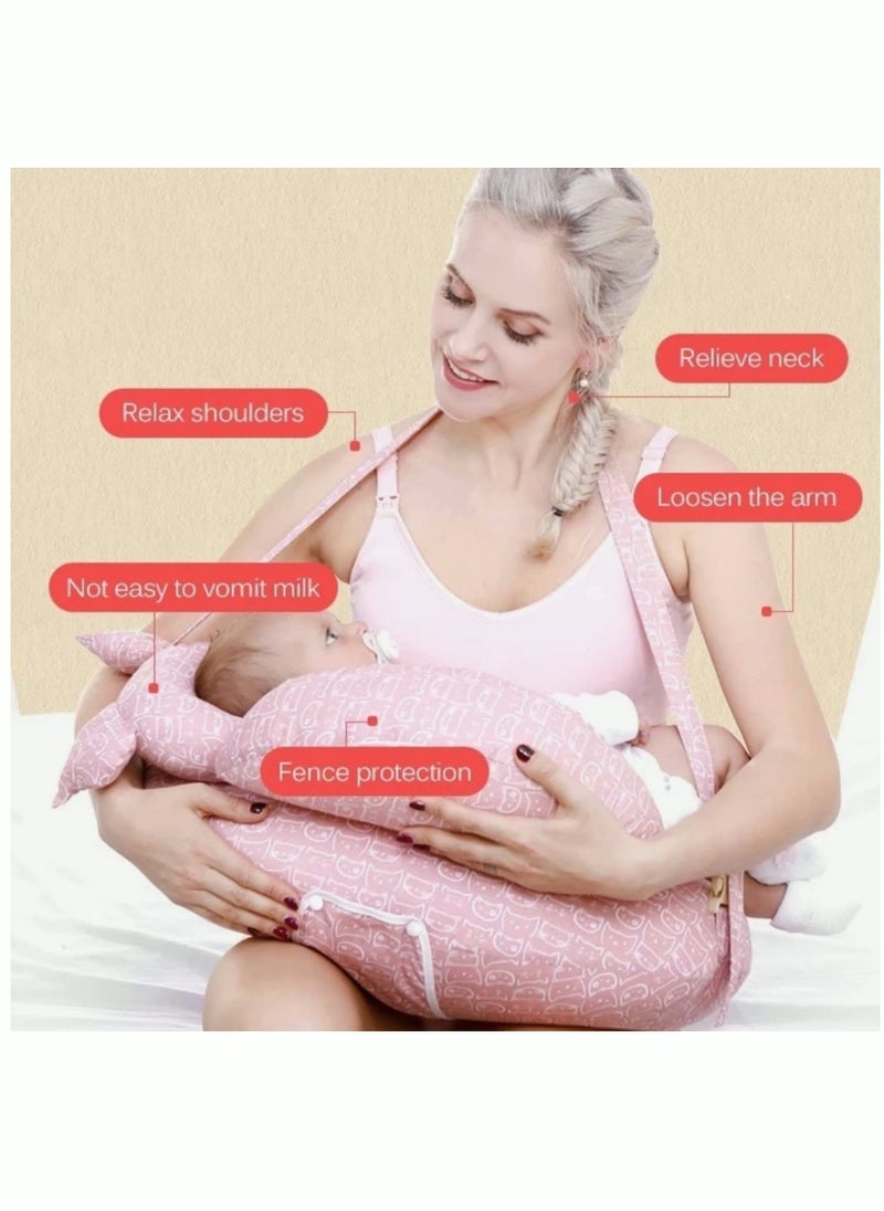 MIXDE Maternity Nursing Pillow Multifunction Nursing Pillow for Breastfeeding for More Support for Mom and Baby Feeding Pillow, Large Breastfeeding Pillows for Babies Feeding Pillow Baby Nursing Pillows  - Image 2
