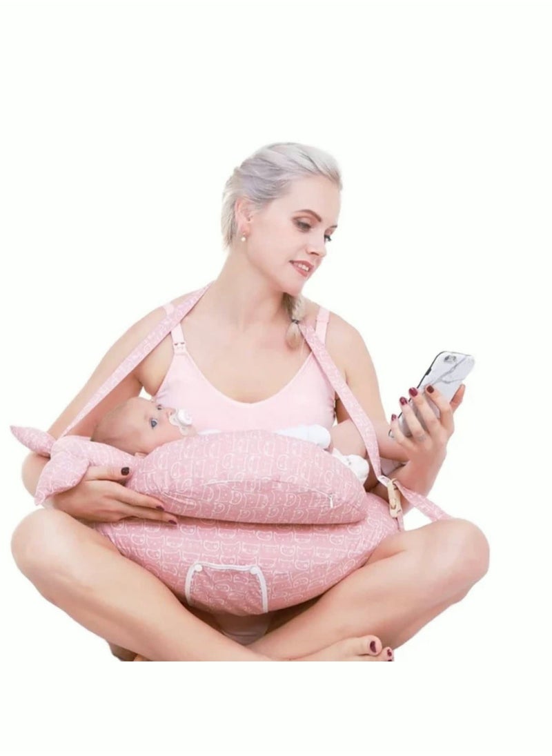 MIXDE Maternity Nursing Pillow Multifunction Nursing Pillow for Breastfeeding for More Support for Mom and Baby Feeding Pillow, Large Breastfeeding Pillows for Babies Feeding Pillow Baby Nursing Pillows  - Image 3