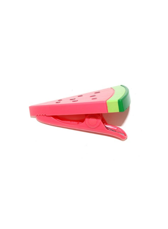 Beach Towel Chair Clips 4 Pcs, Big Size Watermelon Red Plastic Lounge Chair Towel Clips, Pool Clips to Keep Towel from Blowing Away for Family Daliy Use - Image 2