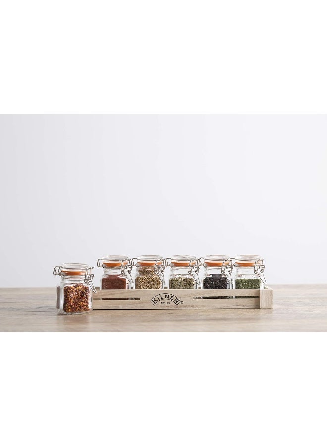 Kilner 70 ml Glass Clip Top Spice Jar Set  - Image 5