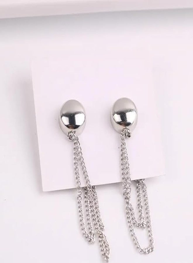 Dkriva مشابك تعديل الملابس من Dkriva®، مشبك لتضييق البنطلون للنساء، دبابيس قابلة للتعديل للجينز، مشابك ملابس مغناطيسية بسلسلة، بروش بدون دبابيس للقمصان والتنانير والحجابات والفساتين والسراويل والأوشحة (قطعتان) - Image 2