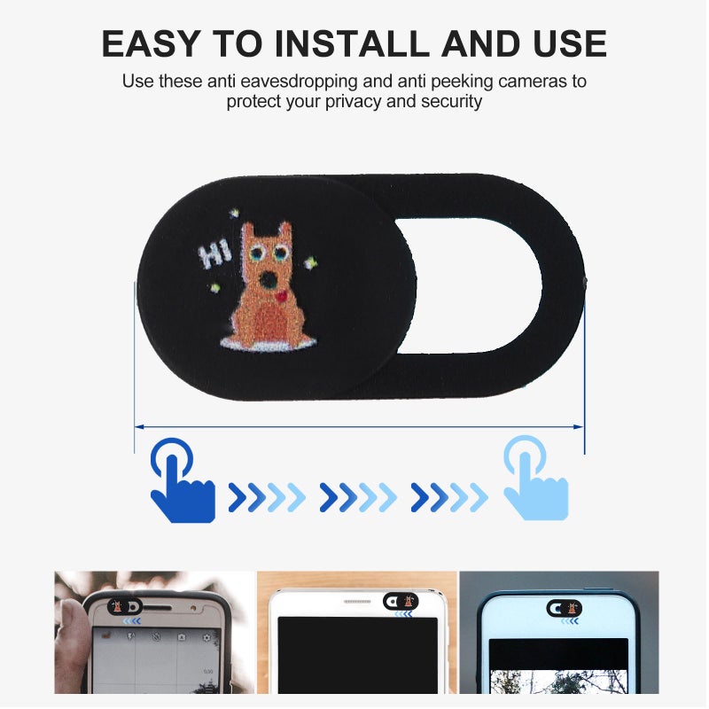 Webcam Privacy Cover, Durable Material for Laptop Cellphone Security - Image 3