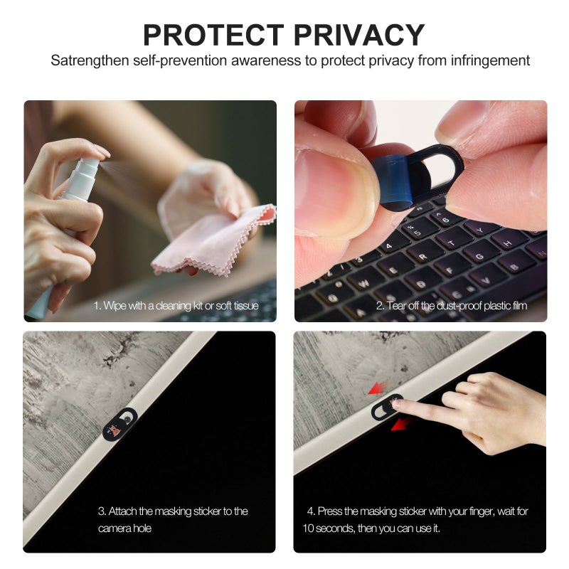 Webcam Privacy Cover, Durable Material for Laptop Cellphone Security - Image 4