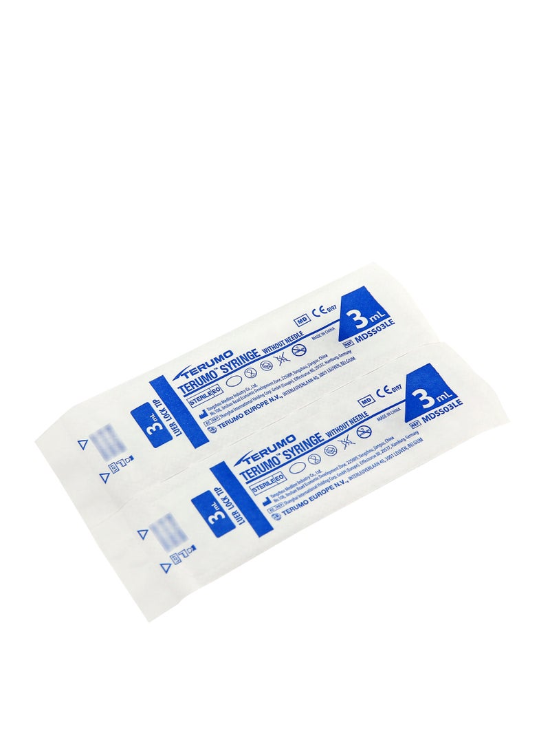 Terumo 3ml Syringe W/O Needle Luer Lock (Box/100) - Image 3