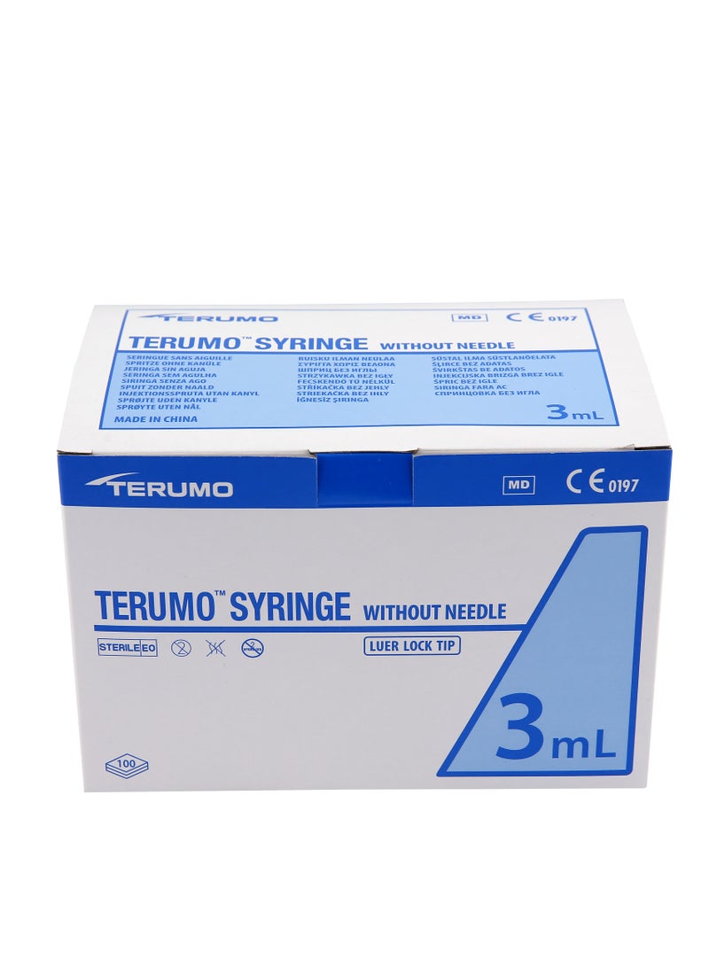 Terumo 3ml Syringe W/O Needle Luer Lock (Box/100) - Image 4