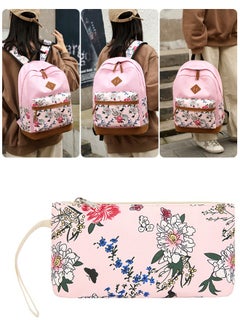 DUNISO School Backpacks for Teen Girls 3 In 1 School Bookbags Set Lunch Bag Pencil Case Travel Lightweight Daypack Kids' School Bag  - Image 4
