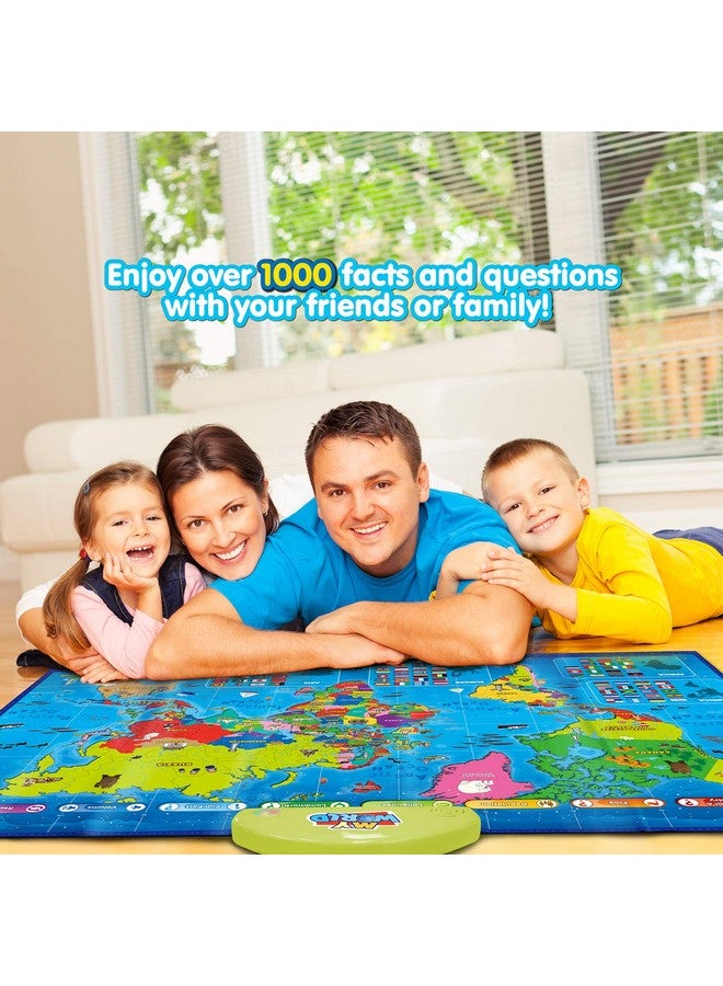 BEST LEARNING BEST LEARNING i-Poster My World Interactive Map - Educational Talking Toy for Kids of Ages 5 to 12 Years Old  - Image 2