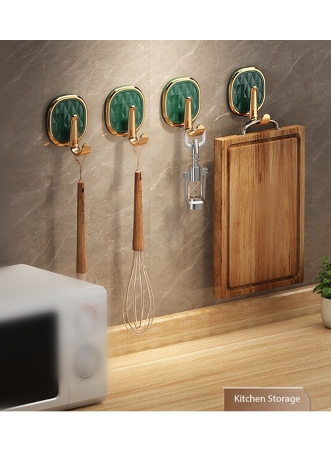4pcs Wall Hooks Hanger Hooks for Kitchen Bathroom for Hanging Towel Coat Clothes Hat Bag Keys  - Image 2