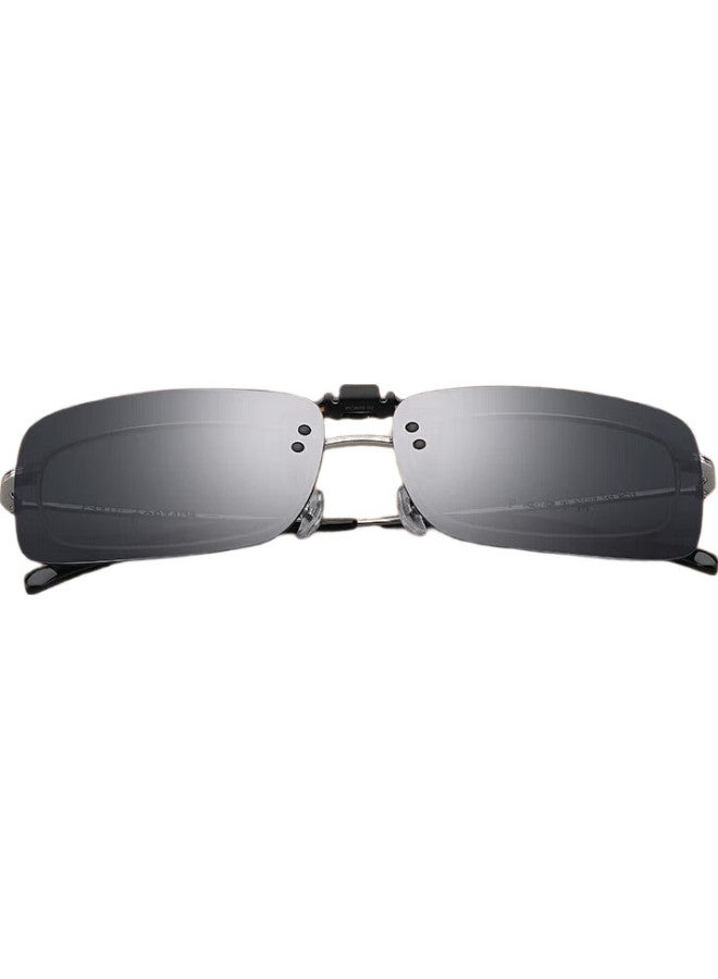 PARIM Sunglasses Clip-On Square Frame For Men And Women, Myopia Driving Polarized Driving Glasses Sunglasses - Image 2