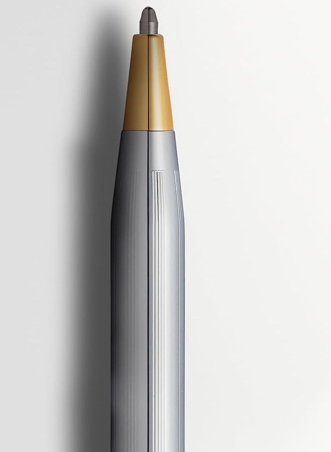 كروس قلم حبر جاف كلاسيكي كروس كلاسيك سنشري ميداليست كروم مع قلم حبر جاف مطلي بذهب عيار 23 قيراط - Image 3