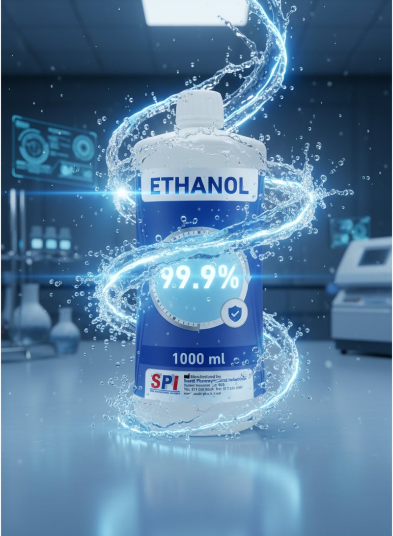 SPI Ethanol 99.9% Solution Sterilizer Medical Pure For Surface and Tool Disinfection Effective Against Germs and Viruses SPI-IPA (1000 ml) - Image 4