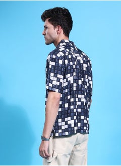 The Indian Garage Co Men Oversized Conversational Printed Half Sleeves Cuban Collar Street Wear Shirt  - Image 2