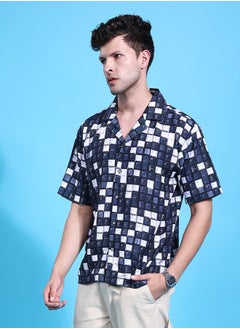 The Indian Garage Co Men Oversized Conversational Printed Half Sleeves Cuban Collar Street Wear Shirt  - Image 3